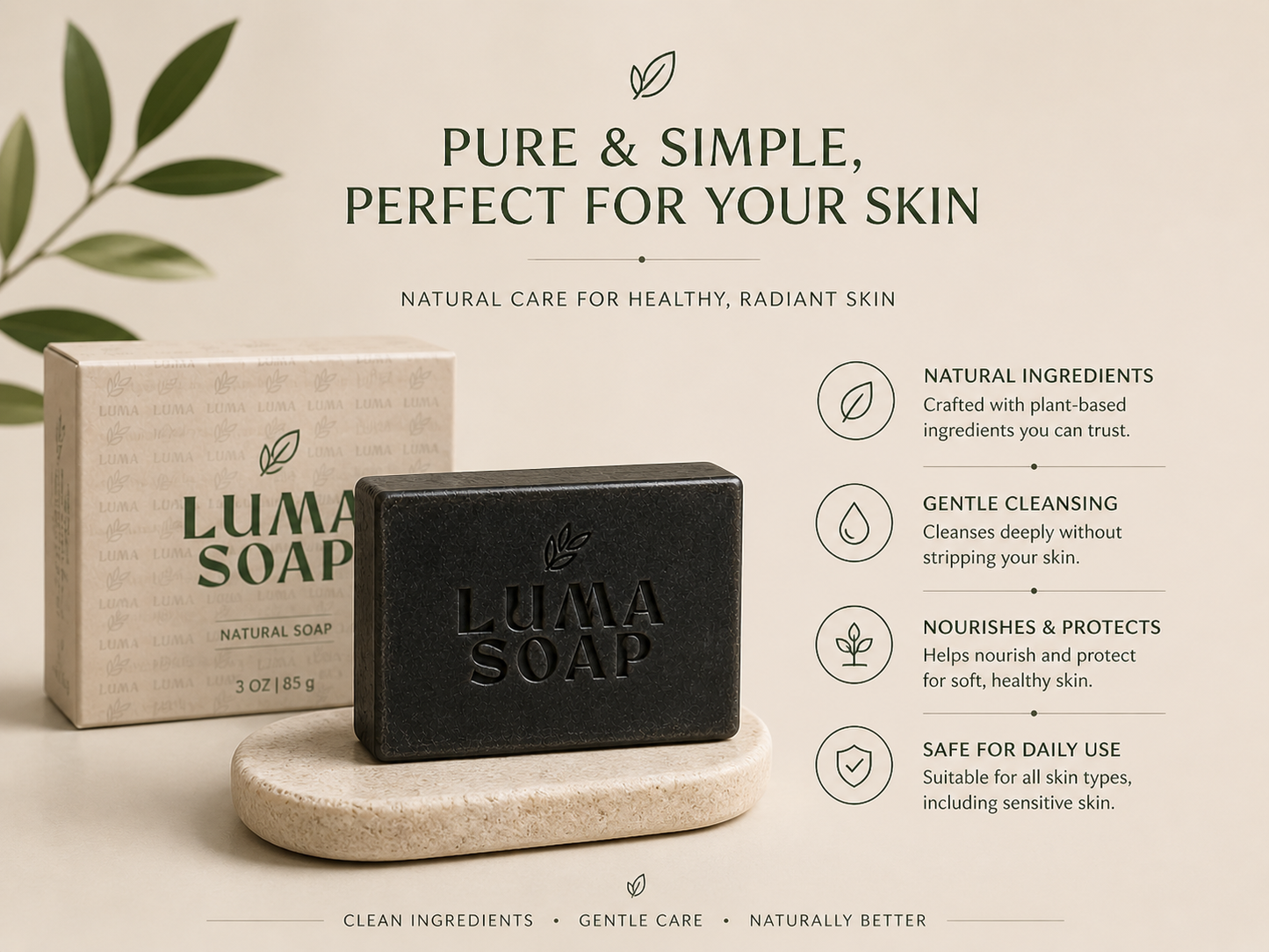 Luma Charcoal Soap